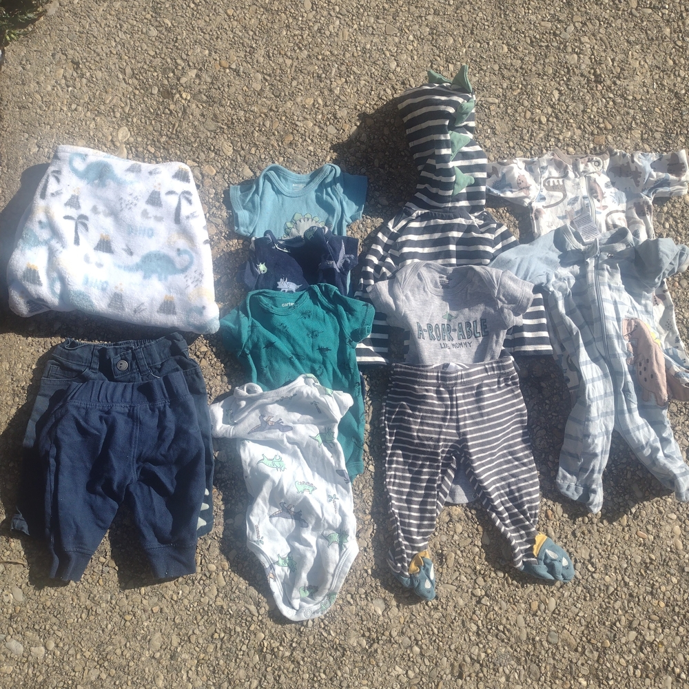 Carter's Blue and Gray Kids Matching Sets